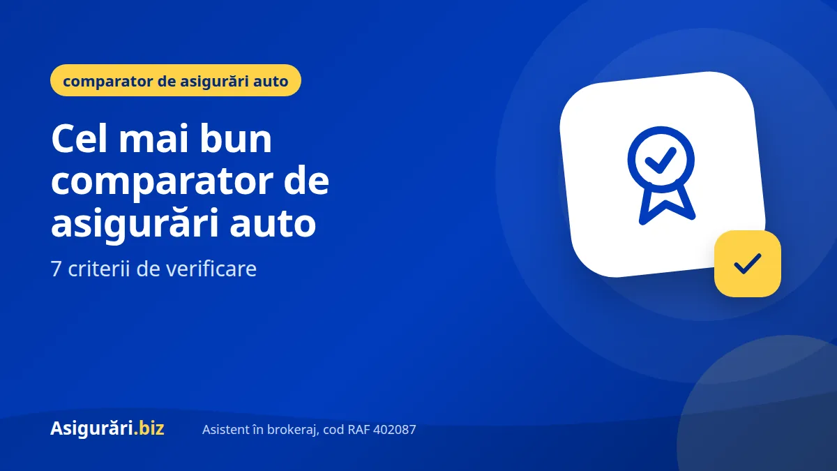 Cel mai bun comparator de asigurări auto: 7 criterii de verificare