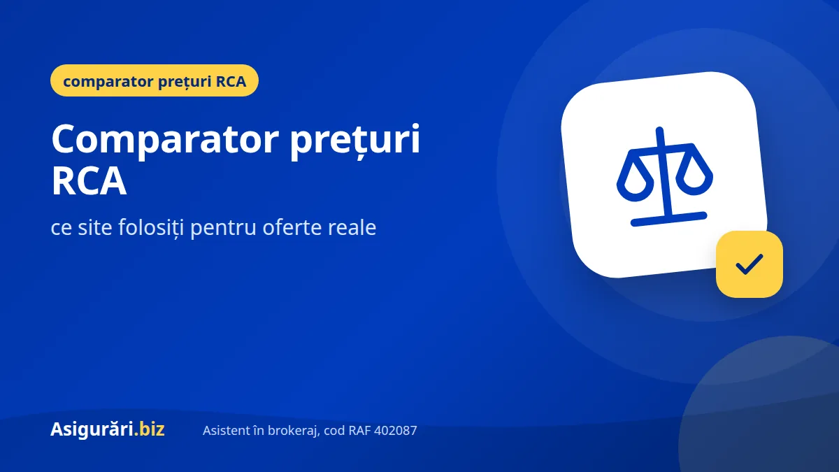 Comparator prețuri RCA: ce site folosiți pentru oferte reale